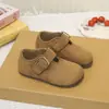 Zapatos Birkenstock retro de suela plana de cobertura total para niñas, nuevos mocasines versátiles de moda otoño 2026, zapatos Mary Jane de suela blanda