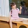 Conjunto de Pijama de Verão Infantil 2026 Novo Estilo Coreano Fino Manga Curta Shorts Conjunto de Roupas de Casa para Meninos e Meninas Atacado