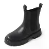 [Personalizado] Botines Chelsea de Suela Gruesa para Hombre Talla Grande Versátiles Otoño e Invierno Botas de Trabajo de Caña Alta Forradas de Lana 21271-t