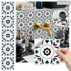 Azulejos Florales Retro Dormitorio Sala de Estar Renovación Pegatinas de Pared Decorativas Autoadhesivas Cocina Baño Azulejos de Pared Impermeables y a Prueba de Aceite