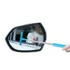 Limpiaparabrisas de Espejo Retrovisor de Coche Acero Inoxidable Limpiaparabrisas Telescópico Limpiaparabrisas de Cristal de Ventana de Coche Desempañador Herramienta de Limpieza de Coche