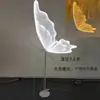 Accesorios para Bodas Alas de Mariposa Brillantes Colgante Decoración de Techo Araña de Boda Pasarela Hierro Forjado Guía de Camino Adornos