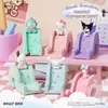 Wolfbowang Papelaria Original Sanrio Família Suporte Deslizante para Celular Série Figuras Brinquedos da Moda Produtos Culturais Criativos