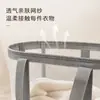 Cesta de lavandería de malla plegable, cesta de almacenamiento portátil de gran capacidad, cesta de almacenamiento para ropa y artículos varios en el baño y el dormitorio