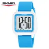 Reloj Electrónico Multifuncional Cuadrado Grande Timemei Deportivo Resistente al Agua Reloj para Estudiante Correa de Silicona Luminosa Reloj Electrónico