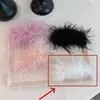 Otoño Temprano Super Hada Pura Deseo Tocados de Alta Gama Pinza de Plátano de Pluma Negra Horquilla de Pluma de Avestruz para Niñas en la Parte Posterior de la Cabeza