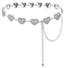 Cadena de cintura de carcasa metálica para mujer, accesorio para falda, cadena versátil para suéter, adorno de cintura bohemio adelgazante, en stock