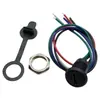 Conector hembra typec con luz lámpara de escritorio para juguete puerto de carga impermeable cabeza hembra para soldar puerto USB C enchufe de alimentación