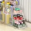 Cesta de armazenamento para tapete de yoga, cesta de armazenamento para equipamentos esportivos e de fitness com rodas, prateleira de armazenamento para uso doméstico no vão lateral do armário atrás da porta