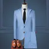 Otoño Nuevo Moda Masculina Casual de Negocios Traje Británico Traje Traje de Negocios para Hombre Traje para Hombre Conjunto de Dos Piezas