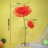 Nuevo Modelo de Flores de Peonía de Seda Artificial Pintadas en Spray de Doble Cabeza para Decoración de Bodas, Arreglos Florales Grandes para Exhibiciones en Pasillos, y Flores Artificiales para Escaparates