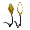 Accesorios para Motocicletas y Vehículos Eléctricos Modificados con Luces Direccionales LED, Luces de Señalización en Espejos Retrovisores, Luces de Advertencia, Espejos Retrovisores Reflectantes
