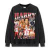 Fútbol Transfronterizo Harry Kane Harry Kane Camiseta de Manga Corta Estampada Sudadera con Capucha de Cuello Redondo Pesada