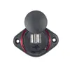 Cargador USB para Coche de Autobús Público Modificado de Stock Transfronterizo Ovalado Plano con Tapa Deslizante Forma de Barco 3.1A Qc3.0