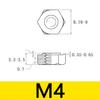 Acero Inoxidable 304 Tuerca Hexagonal para Soldar Din929 Punta Sin Ángulo Punto Soldable Tuerca de Punto Tapa de Tornillo Sin Pata M3-M12