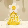 Estilo Ins Corea del Sur Creativo DIY Fieltro Sombrero de Cumpleaños Corona para Fiesta de Cumpleaños Infantil Sombrero Decorativo Sombrero para Bebé de Un Año