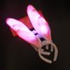 Diadema de Orejas de Conejo de Peluche Brillantes al por Mayor, Diadema Intermitente, Accesorios para Fiestas y Conciertos