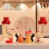 Decoración Creativa de Gato de la Suerte con Globos para Entrada Zapatero Sala de Estar Decoración del Hogar Regalo de Inauguración