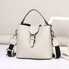 Bolso Cubo de Moda Bolso de Piel Genuina para Mujer 2026 Modelo Nuevo Bolso de Mano de Piel de Vaca de Primera Capa Bolso Cruzado de Hombro Versátil 6021
