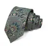 Gravata Masculina Logotipo Personalizado Gravata Paisley Vermelha Casamento Noivo Gravata de Alta Qualidade Amarrada à Mão para Homens