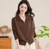 Ropa de maternidad transfronteriza elegante para primavera, otoño e invierno, ropa nueva para mediana edad y personas mayores, top de punto casual, prenda exterior versátil