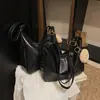 Nueva bolsa retro de color sólido para clase de estudiantes transfronterizos, moda casual para mujer, un solo hombro, bandolera, gran capacidad, bolsa para el día a día