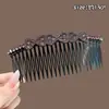 Pente de cabelo penteado de cabeça para baixo novo grampo de cabelo com franja de laço antiderrapante caveira alta estiloso moderno grampo de cabelo lateral com mechas acessório de cabelo