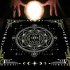 Mantel para Mesa de Tarot, Tapete para Mesa de Juegos de Cartas, Estampado de Fases Lunares y Cielo Estrellado, Mantel para Mesa de Tarot, Mantel para Mesa de Tarot de Dropshipping