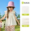 [100% Algodón] Ropa Infantil Dudu, Camisa de Niña con Cuello de Muñeca, Vestido de Verano, Chaleco Dulce para Niña, Ropa para Bebé Niña