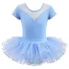Roupas de Dança Infantis para Meninas, Roupas de Prática de Verão, Saias de Ballet, Conjuntos de Duas Peças de Manga Curta para Meninas