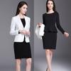 Traje de Negocios Transfronterizo para Mujer Primavera, Otoño e Invierno Moda Falda Traje Pequeño Ol de Negocios Vestido Conjunto de Dos Piezas