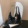 Bolso tote de lunares estilo coreano nuevo 2026, gran capacidad, moda retro, estilo relajado, casual, chic y adecuado para ir al trabajo