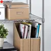 Estantería de tres niveles para almacenamiento de comercio electrónico transfronterizo, estante de suelo para dormitorio, estudio, snacks, revistas, papelería