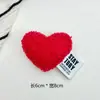 Broche Colgante Creativo de Lana de Cordero Corazón Colorido Lindo Moda Corazón de Melocotón DIY Accesorios para Coche Zapatos y Sombreros Accesorios de Joyería