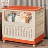 Caja de Almacenamiento Móvil para Juguetes Infantiles Tapa abatible Extra Grande Artefacto Organizador Gran Capacidad Ropa Edredón Caja de Almacenamiento Plegable