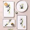 Diário Panda da Colina Louça de Melamina Atacado Bandeja Estilo Luxo Leve Bandeja de Chá Bandeja de Armazenamento Bandeja Especial para Hotel Restaurante