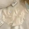 Algodón Crudo Sin Teñir Tipo a Ropa Interior Femenina Algodón Puro 10A Antibacteriana Entrepierna Extendida Amigable con la Piel de Estudiante Ropa Interior de Algodón para Niñas Mujeres