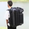 Bolsa para Cadeira de Pesca Leve com Rodas e Casca Rígida Bolsa Espessa Impermeável com Estrutura de Arame de Aço para Equipamento de Pesca Mochila Portátil