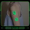 Pegatinas de Tatuaje Luminosas de Unicornio para Niños Dibujos Animados Lindos Estilo Pintado a Mano Pegatinas Coloridas Impermeables y de Larga Duración Brazos de Niñas