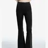 Pantalones de yoga acampanados de doble bolsillo para mujer, adecuados para usar al aire libre en primavera y otoño, nuevo modelo 2026, de cintura alta, que realzan los glúteos, pantalones de yoga acampanados para deportes y fitness