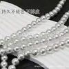 Contas soltas coloridas de alta qualidade com imitação de pérola de cristal Swarovski, com furos retos, contas redondas para acessórios de joias DIY feitos à mão, transfronteiriças