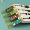 Separadores de libros de regalo, Separadores de libros de estilo chino cultural y creativo tipo pantalla, Recuerdos creativos de latón recortado con paisaje, Regalos para otros, Moda china