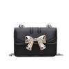 Bolso Lazo Dulce y Cool Nicho 2025 Nueva Tendencia de Verano Dulce y Cool Mini Bolso Cadena para Lápiz Labial Cruzado Bolso Pequeño para Mujer