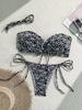 Nuevas Explosiones Bikini Europeo y Americano Bikini Color Sólido Tela de Toalla Blanco Sexy Tirantes Traje de Baño Dividido para Mujer