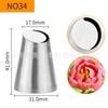 Novo Bico Russo Florido para Decorar Bolo Bico de Flor Grande Bico Russo Florido Conjunto de Decoração de Peça Única