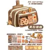 Estuche Kapibara de Gran Capacidad, Lindo Estuche de Papelería, Estuche para Niños, Set de Útiles Escolares Resistente a las Manchas, Estuche de Papelería