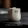 Mi Yan Plant Grey Glaze Pote de Mão Cerâmica Tampa Tigela Chá Xícara Única Vintage Casa Chá Tigela Kung Fu Chá Conjunto Estilo Japonês