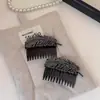 Pasador de Pelo con Pedrería en Forma de Hoja para Mujer, Pinza para Flequillo Lateral, Peine para Cabello Suelto, Pinza Superior para el Cabello, Accesorio para el Cabello