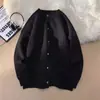 Nuevo cárdigan de punto para hombre de otoño, casual de negocios, versátil, cuello redondo, color liso, estilo chino, con botones, al por mayor