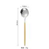 Juego de cuchillo y tenedor portugueses de acero inoxidable de Amazon, cuchillo y tenedor para carne estilo occidental, cuchara de postre, 4 piezas, vajilla transfronteriza